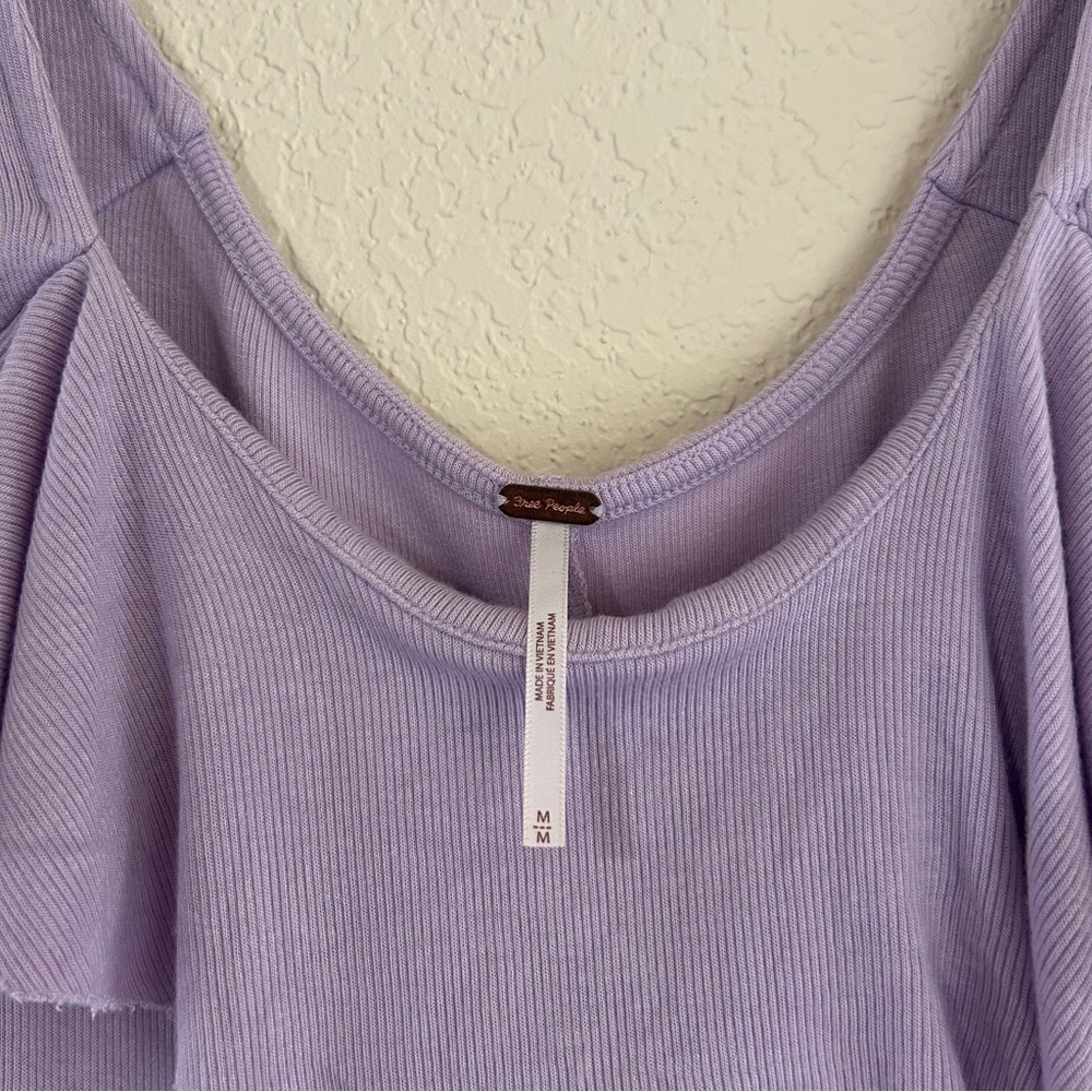 Free People // Fitted Ruffle Neck Top - Picture 5 of 7